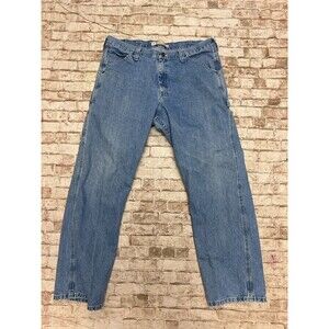 Vintage Y2K Lee Baggy Carpenter Skate Blue Jeans 38x32 "18" Openings JNCO Style
